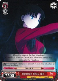 Summon Rites, Rin (FS/S34-TE13 TD) [Fate/Stay Night [Unlimited Blade Works]]