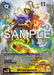 An illustrated game card features Mitamamon [EX5-033] (Alternate Art) [Animal Colosseum], a Super Rare Digimon adorned in a golden robe, grasping a staff, and standing on a purple cloud against a celestial backdrop. The card includes text describing its abilities and stats, indicating it's a Level 6 Mega Vaccine Digimon with 11,000 DP.