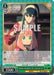A Super Rare trading card depicting an anime scene from "Spy x Family" with the title "Mother-Daughter Tie, Anya & Yor (SPY/S106-E041S SR) [SPY x FAMILY]" by Bushiroad. The image shows Yor, a woman with long dark hair, gently brushing the pink hair of Anya, a young girl with large, expressive eyes sitting calmly. Both wear casual clothing. The card has game text and stats.