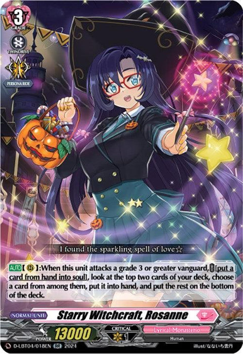 Starry Witchcraft, Rosanne (D-LBT04/018EN) [Lyrical Monasterio: Trick or Trick!]