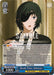 A Bushiroad trading card featuring an animated character named Himeno from the Chainsaw Man series. The character has short black hair covering one eye and is wearing a black suit jacket over a white shirt. The card includes text and stats, with "SAMPLE" overlaid in large letters. This specific product is Break Time, Himeno (CSM/S96-E086 U) [Chainsaw Man].