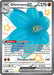 A Pokémon Glimmora ex (218/091) [Scarlet & Violet: Paldean Fates] card from the Scarlet & Violet series features a blue flower-like creature with green leaves. With 270 HP, it evolves from Glimmet and boasts Dust Field and Poisonous Gem attack dealing 140 damage. Weakness: Steel. Resistance: none. Retreat cost: 2 colorless energy.
