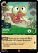 A card from Disney Lorcana featuring "Morph - Space Goo (81/204) [Into the Inklands]." Morph, a pink comical blob with yellow bulging eyes, floats in a whimsical green and pink background. With 2 attack and 1 defense, this space goo utilizes Mimicry to allow playing any character with Shift on this card.