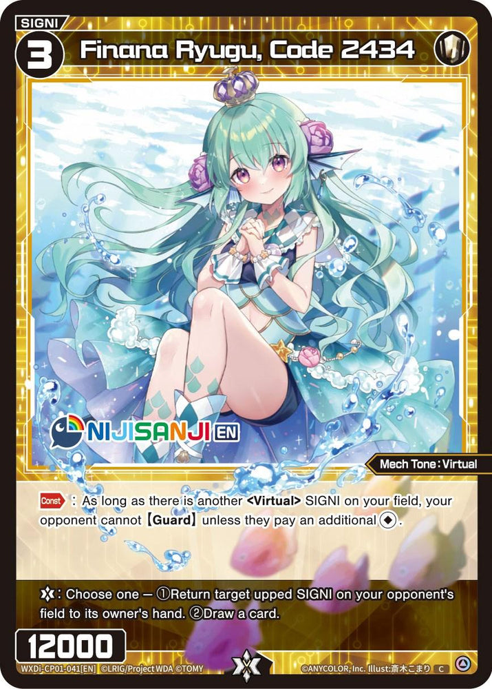 Finana Ryugu, Code 2434 (WXDi-CP01-041[EN]) [Collab Booster: Nijisanji Diva]