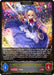 A legendary fantasy-themed card featuring Alice, a blonde girl in a blue and white dress, holding a sword in a vibrant, magical garden. Text details her abilities: drawing and placing Fable cards. The card has 4/4 power/toughness and is labeled "Alice, Wonderland Explorer (BP03-108EN) [Flame of Laevateinn]," part of the Fable class by Bushiroad.