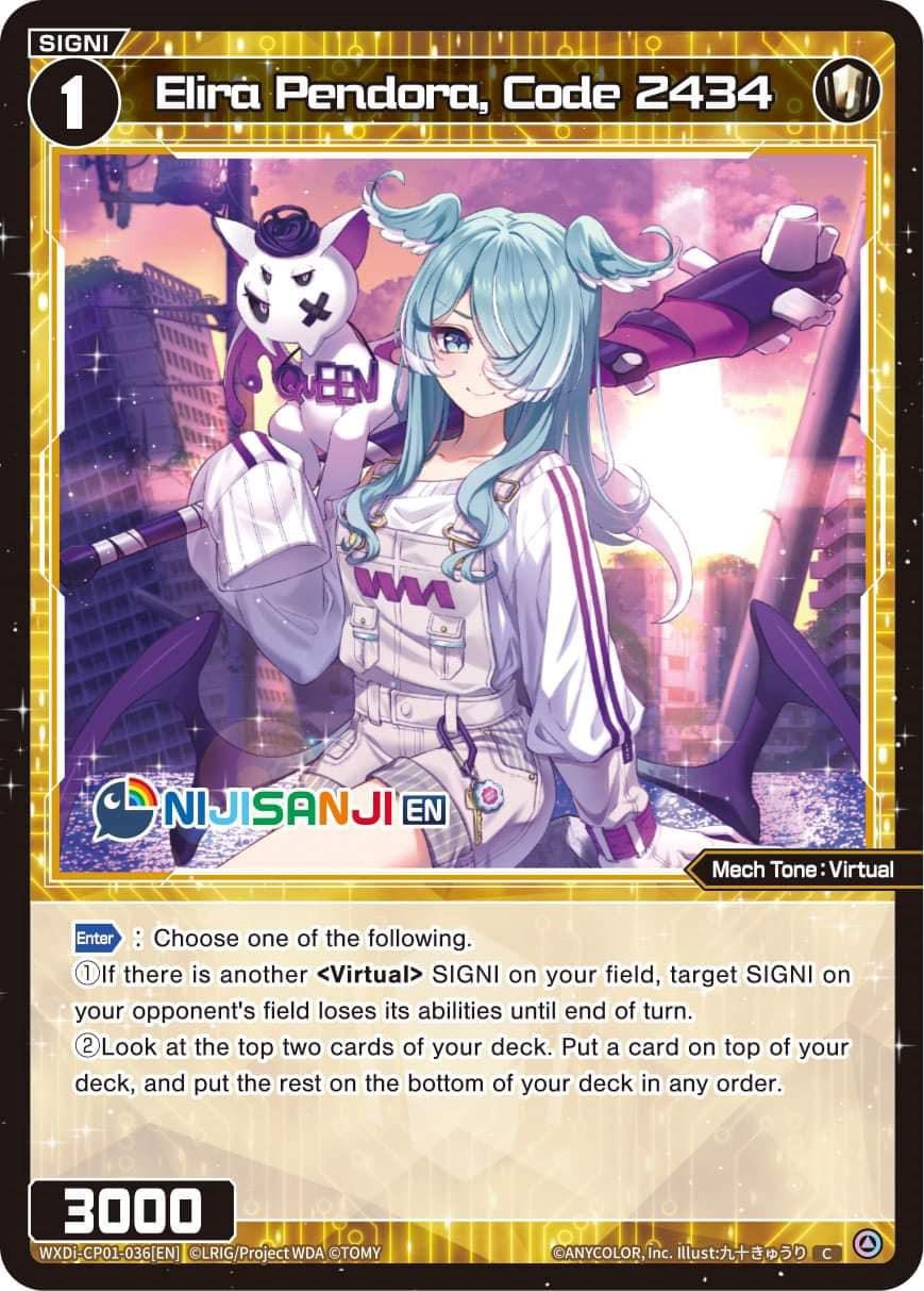 Elira Pendora, Code 2434 (WXDi-CP01-036[EN]) [Collab Booster: Nijisanji Diva]