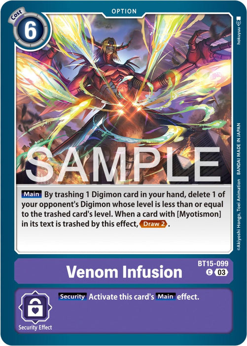 Venom Infusion [BT15-099] [Exceed Apocalypse]