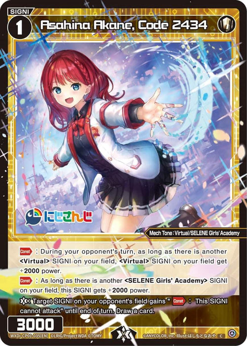 Asahina Akane, Code 2434 (WXDi-CP01-035[EN]) [Collab Booster: Nijisanji Diva]