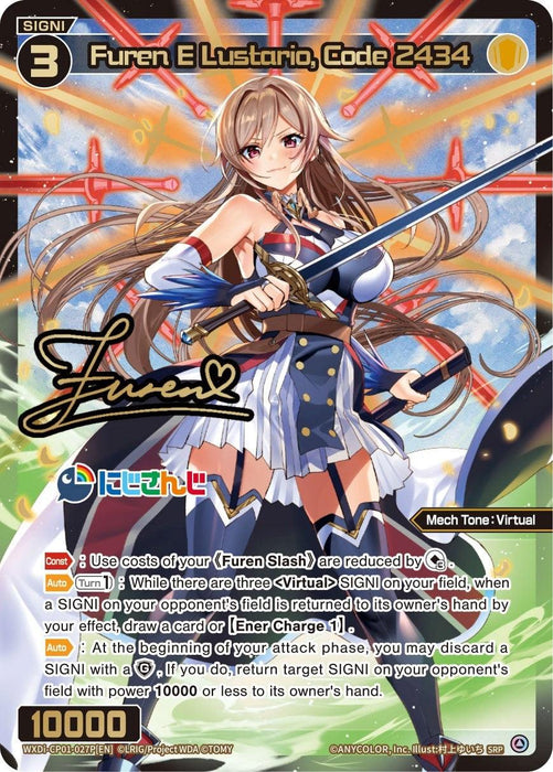 Furen E Lustario, Code 2434 (SRP) (WXDi-CP01-027P[EN]) [Collab Booster: Nijisanji Diva]