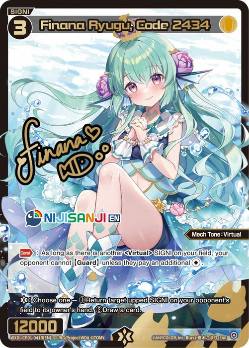 Finana Ryugu, Code 2434 (ENR) (WXDi-CP01-041R[EN]) [Collab Booster: Nijisanji Diva]