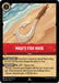 A card from the game Disney Lorcana titled "Maui's Fish Hook (132/204) [Into the Inklands]." It costs 3 ink and features a magical, intricately carved hook. Abilities: Free Shapeshift if Maui is in play, granting Evasive to a chosen character or giving +3 Strength to a chosen character. Perfect for your journey Into the Inklands!
