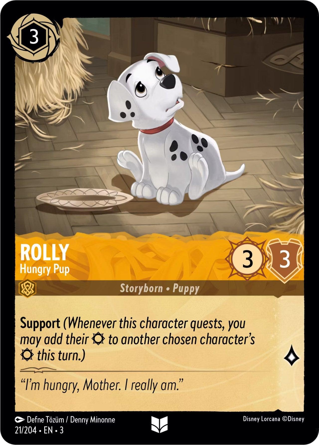 An illustrated card from the Disney Lorcana game, titled 