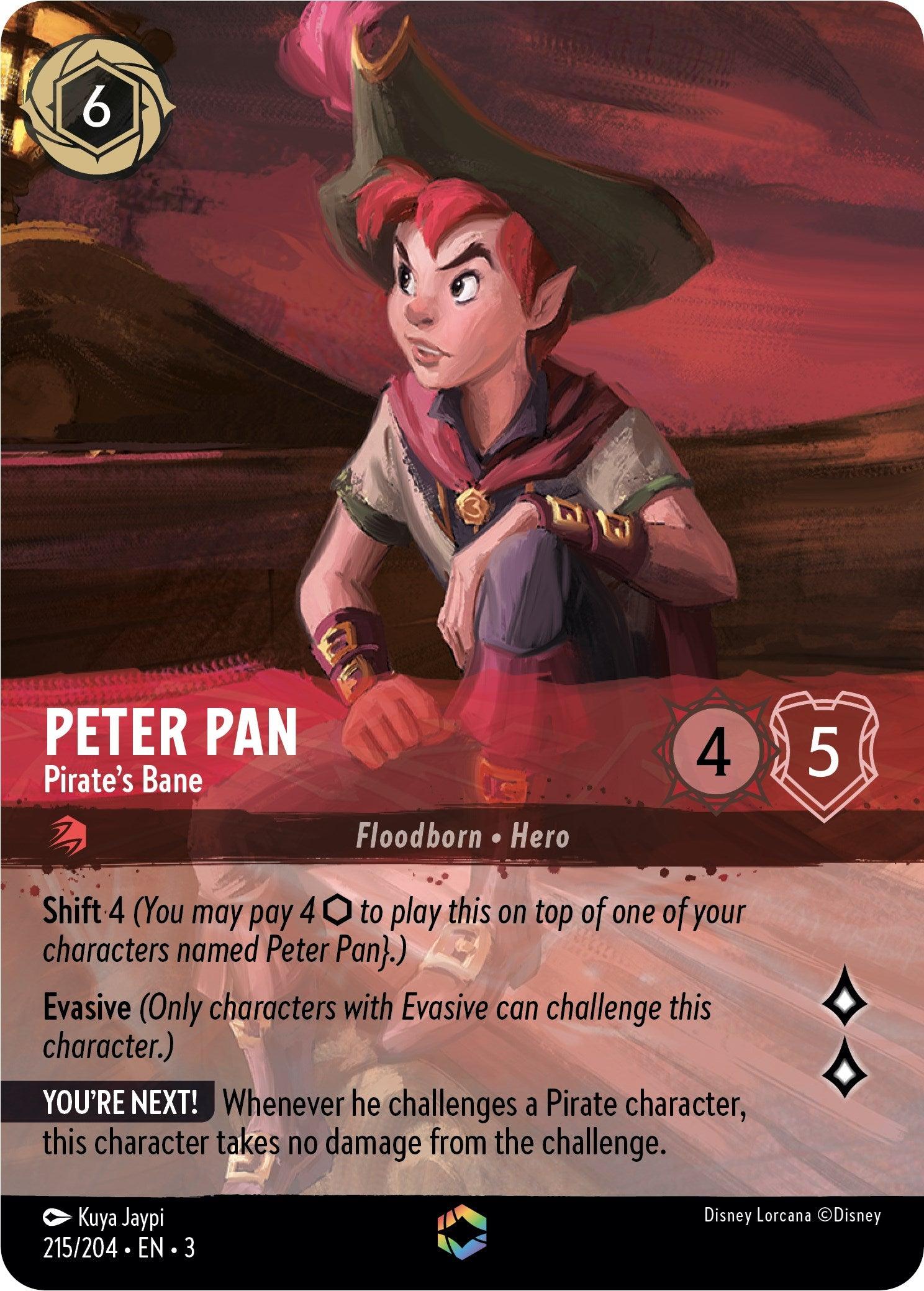 The image features a Disney Lorcana trading card titled 