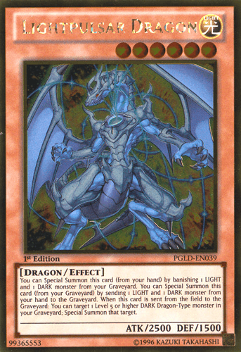 Lightpulsar Dragon [PGLD-EN039] Gold Rare