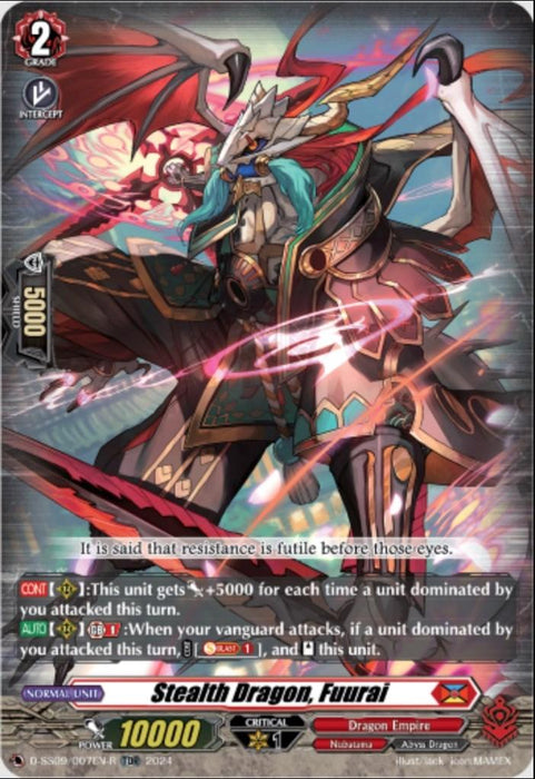 Stealth Dragon, Fuurai (TDR) (D-SS09/007EN-R) [Stride Deckset -Shiranui-]