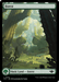 Magic: The Gathering card depicting a Forest (0276) [Outlaws of Thunder Junction]. The artwork features a lush, vibrant forest with tall, curved trees and abundant foliage. Sunlight filters through the treetops, creating a serene, magical atmosphere. The card's border is black and green.