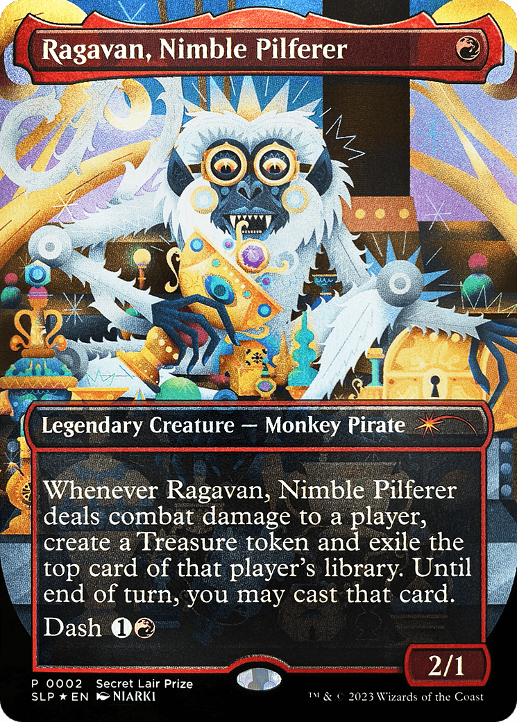 Ragavan, Nimble Pilferer (Borderless) [Secret Lair Showdown]