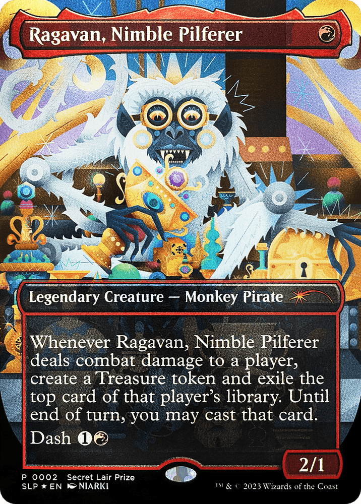 Ragavan, Nimble Pilferer (Borderless) [Secret Lair Showdown]