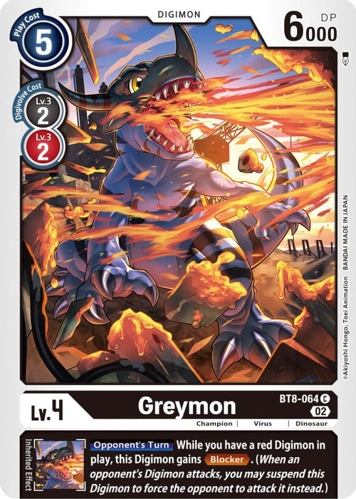 Greymon [BT8-064] (Winner Pack Dimensional Phase) [New Awakening Promos]