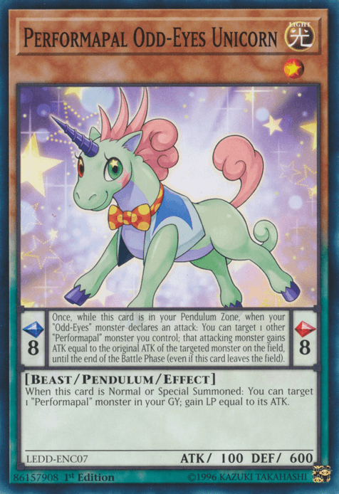 Performapal Odd-Eyes Unicorn [LEDD-ENC07] Common