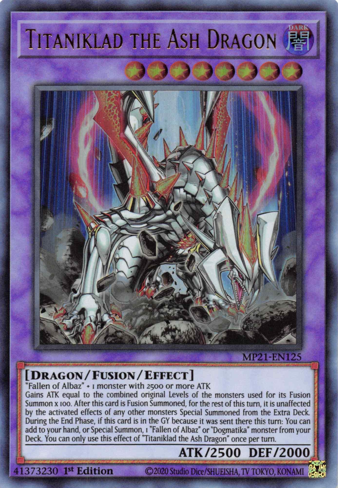 A Yu-Gi-Oh! trading card from the 2021 Tin of Ancient Battles titled 