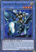 A Yu-Gi-Oh! card titled "Paladin of White Dragon [SBCB-EN185] Common" featuring a futuristic armored knight riding a blue dragon. The card showcases the monster's attributes: Light, Level 4, ATK/1900 DEF/1200, and includes a detailed description of its White Dragon Ritual and effect that allows for Special Summon.