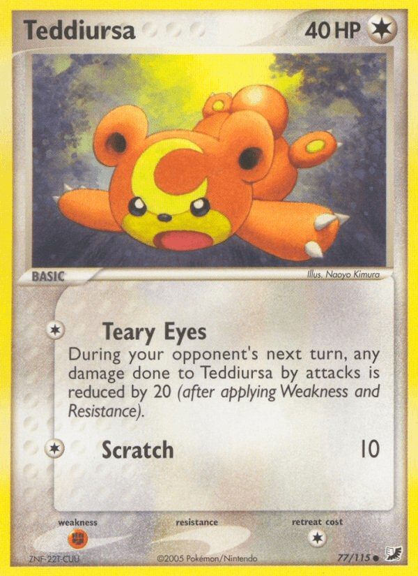 Teddiursa (77/115) [EX: Unseen Forces]