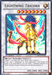 A Yu-Gi-Oh! trading card titled "Lightning Tricorn [DREV-EN042] Ultra Rare" from the Duelist Revolution series. This Ultra Rare Synchro/Effect Monster depicts a majestic, armored tricorn horse with glowing hooves and a vibrant lightning mane and tail, surrounded by electric effects. Its ATK/DEF values are 2800/2000, with an intriguing gameplay effect.