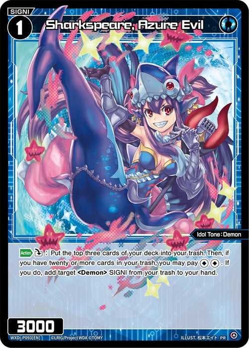 Sharkspeare, Azure Evil (August 2022) (WXDi-P093) [Promo Cards]