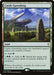 The image showcases the rare Magic: The Gathering card "Castle Garenbrig [Throne of Eldraine]." It’s a land card with an illustration of a grand stone castle on a hill, surrounded by standing stones. The card text details its effects and it is numbered 240/269 from the ELD set, illustrated by Adam Paquette.