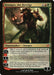 A "Magic: The Gathering" card featuring "Xenagos, the Reveler [Theros]" from Magic: The Gathering. It shows a horned, muscular Legendary Planeswalker standing on rocky terrain with a fiery background. The card text describes Xenagos' abilities, including adding mana, creating Satyr tokens, and exiling cards to produce creature and/or land cards.