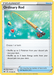 A Pokémon trading card featuring the "Ordinary Rod (171/202) [Sword & Shield: Base Set]" trainer item from the Pokémon series. The card depicts a fishing rod with a Poké Ball on the hook, emerging from swirling blue water. The rod has a cork grip and a mechanical reel. Text indicates shuffling Pokémon and Energy cards from the discard pile into the deck.