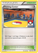 An illustrated Pokémon card titled "Training Center (102/111) [XY: Furious Fists]" from the Pokémon brand, framed in a silver border with a yellow edge. This Uncommon Stadium card features a gym with blue punching bags and a boxing ring. Text beneath reads, "Each Stage 1 and Stage 2 Pokémon in play (both yours and your opponent's) gets +30 HP.