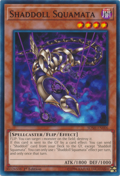 A Yu-Gi-Oh! card from the Structure Deck Shaddoll Showdown featuring 