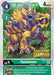 A Digimon trading card featuring Tortomon [BT7-045], a yellow and purple armored reptile-like creature with rocky protrusions and a leafy tail. The card indicates Tortomon is at level 4, with a play cost of 4 and a DP of 4000. It bears the "2022 Store Champion" badge from the Next Adventure Promos series.