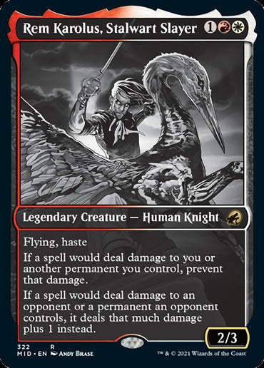 Rem Karolus, Stalwart Slayer (Showcase Eternal Night) [Innistrad: Midnight Hunt]