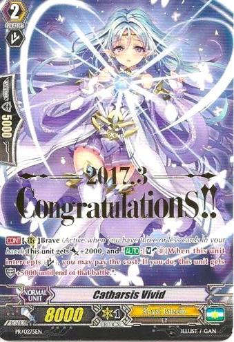 Catharsis Vivid (Hot Stamped) (PR/0275EN) [Promo Cards]