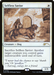 A Magic: The Gathering card titled "Selfless Savior (Sketch)" from the Secret Lair Drop Promos series, illustrated by Randy Vargas. It depicts a large dog protecting its owner outside a stone building. The card's text describes sacrificing Selfless Savior to make another creature indestructible until end of turn, with power and toughness at 1/1.