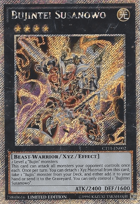 The image features a Yu-Gi-Oh! trading card named 