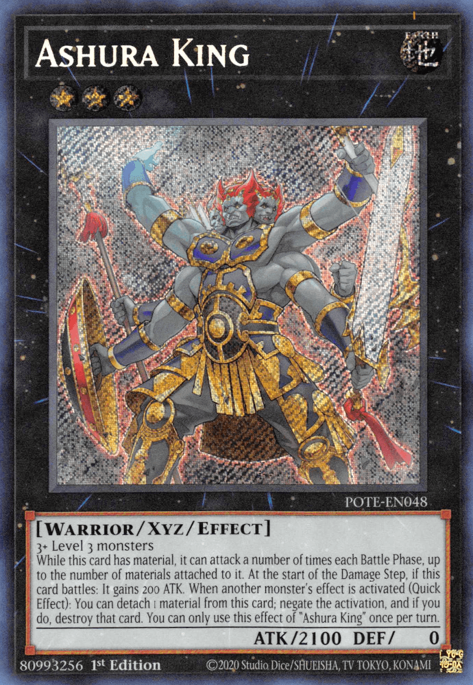 The image features a Yu-Gi-Oh! trading card named 