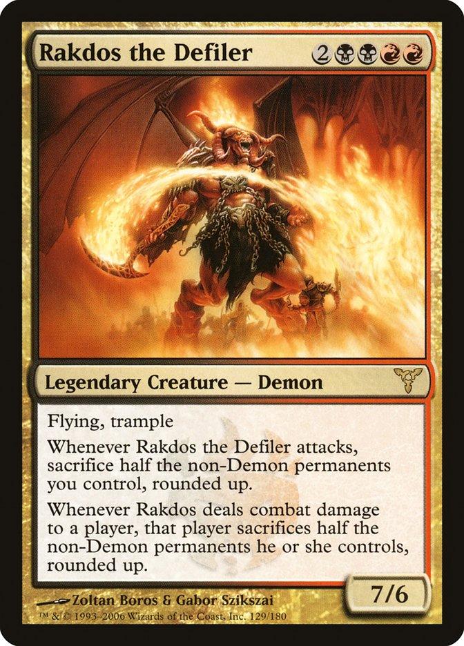 The image showcases a Magic: The Gathering trading card from the Dissension set named 