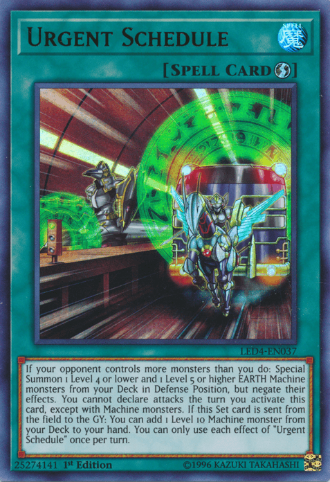 The image depicts a Yu-Gi-Oh! Ultra Rare Quick Play Spell Card named 