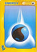 A common Pokémon trading card featuring Water and Darkness Energy against a blue and white gradient background. The card is predominantly yellow with "ENERGY" written at the top in blue. The bottom corner has a "VS" symbol, and the central graphic is a black and blue water droplet symbol with a white glow. This describes the Pokémon Water Energy (JP VS Set) [Miscellaneous Cards].