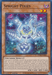 A Yu-Gi-Oh! trading card titled "Spright Pixies [POTE-EN005] Common" from the Power of the Elements set. This Effect Monster features a small, dark-attributed fairy-like creature with two orange stars, dark wings, and a mechanized orb with robotic arms. Text below describes its attributes and effects. The card has 1400 ATK and 1400 DEF.