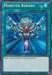 The image showcases the "Monster Reborn [TN19-EN011] Prismatic Secret Rare" Yu-Gi-Oh! spell card, a Prismatic Secret Rare from the Gold Sarcophagus Tin. It features an ornate silver ankh with blue gems and a large red central gem against a glittery blue background. Text at the bottom reads: "Target 1 monster in either GY; Special Summon it." Card ID: TN19