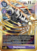 Introducing the Beelzemon [BT2-111] card from the Digimon Release Special Booster Ver.1.0 collection, featuring a fearsome Demon Lord in black armor with a large gun arm, soaring through a fiery background. This Secret Rare card boasts a play cost of 12, is at level 6, and has 11,000 DP. The special abilities and effects are detailed in a text box at the bottom.