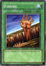 A Yu-Gi-Oh! card titled "Fissure [SDK-032] Common" from Starter Deck: Kaiba. It features an animated hand emerging from cracked, brown earth. The Normal Spell card's description reads, "Destroys 1 opponent's face-up monster with the lowest ATK." This first edition card is numbered SDK-032 and illustrated by Kazuki Takahashi.