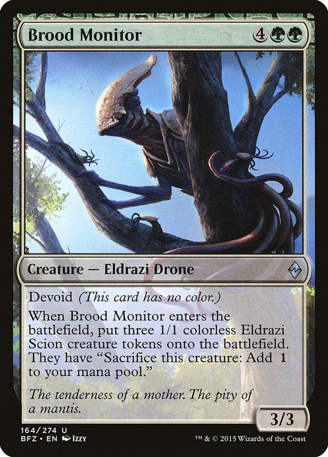 The Brood Monitor card from the 