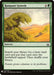 An image of the Magic: The Gathering product Rampant Growth [Mystery Booster] from the Mystery Booster set. The illustration shows lush vegetation rapidly growing in a desert landscape. Its text reads: "Search your library for a basic land card and put that card onto the battlefield tapped. Then shuffle your library." The flavor text states, "Nature grows solutions to its problems." Illustrated by Steven Belledin in