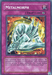 A Yu-Gi-Oh! card titled "Metalmorph [PP01-EN014] Secret Rare" from Premium Pack 1. It is a Secret Rare Continuous Trap Card. The artwork features a metallic dragon or creature emerging from molten lava and fire. The card has an effect description at the bottom and is framed with a purple border.